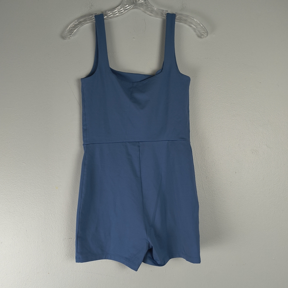 Reformation The Dev Ecostretch Short Jumpsuit Women's S Morning Glory Blue - Picture 7 of 11